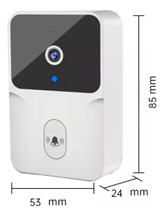 Timbre Inteligente WiFi Tuya con Cámara, Audio Bidireccional y Visión Nocturna para Casa, Departamento y Oficina