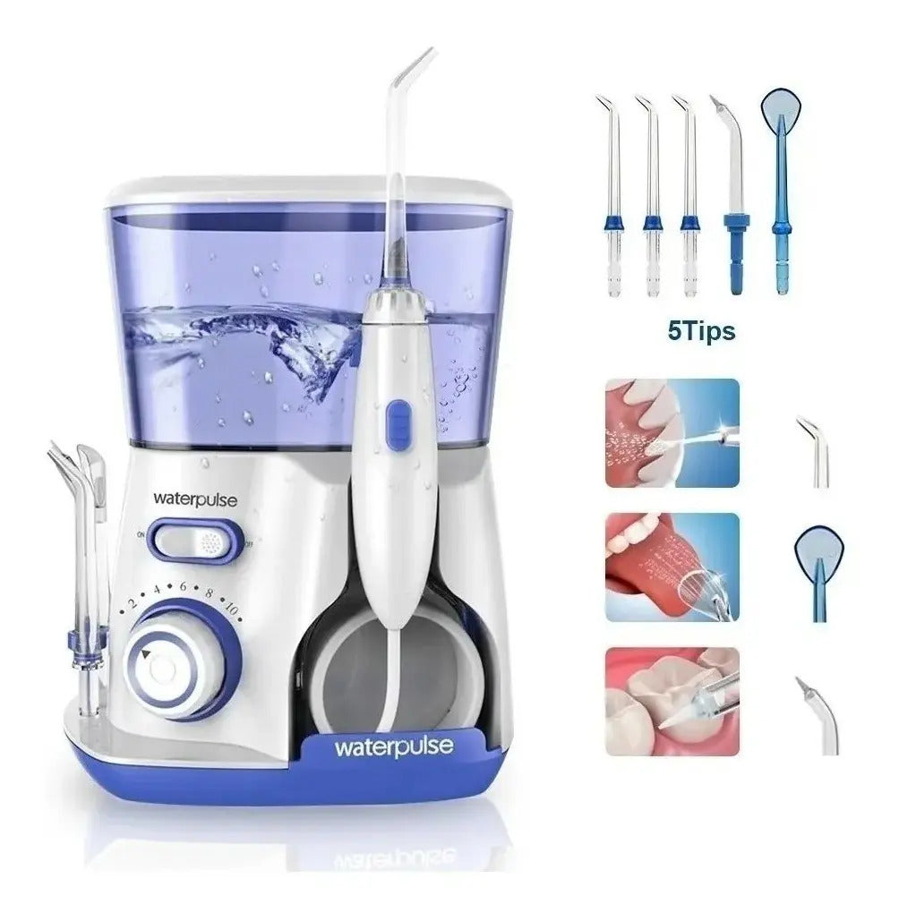 Irrigador Dental 220v Con Depósito Azul Para Higiene