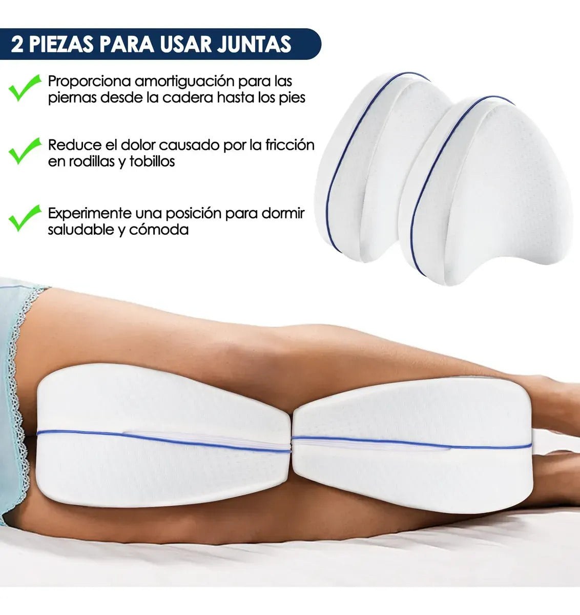 Cojín ergonómico viscoelástico para soporte lumbar y ciática