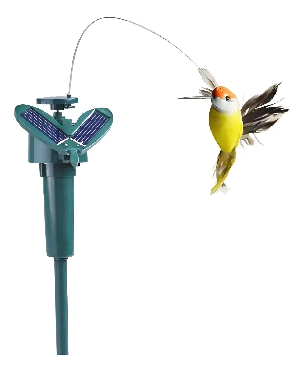 Estaca Solar Decorativa Colibri para Jardin