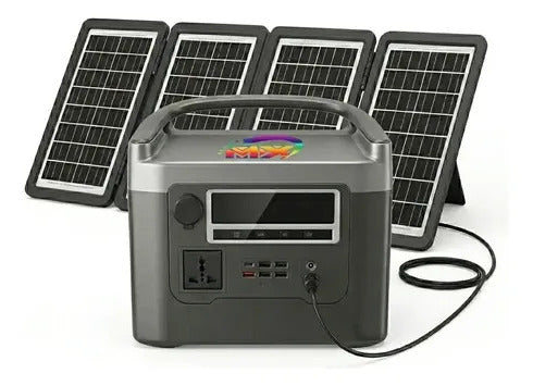Panel Solar Portátil 100w 18v Para Estación De Energía 800w