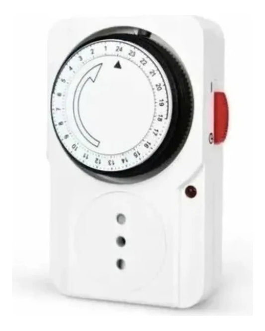 Temporizador Analógico Programable 24 Horas 2200W — Timer Enchufe 220V para Hogar y Oficina