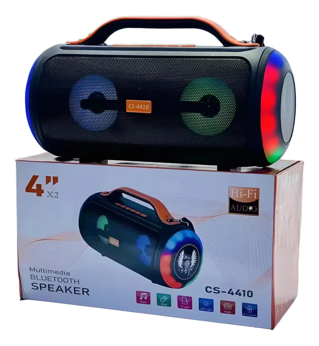Parlante Bluetooth Portatil 10W con Entrada de Microfono