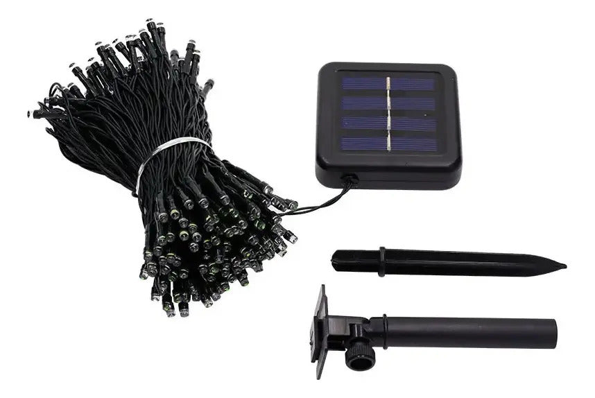 Guirnalda solar IP65 multicolor para patio, balcón y celebraciones