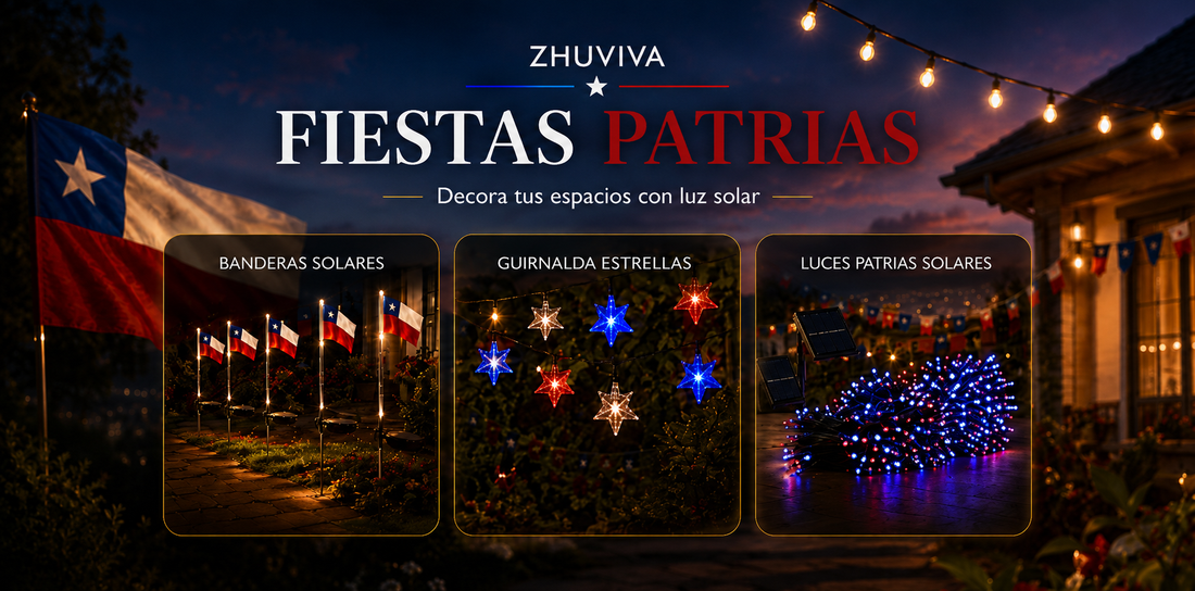 Cómo decorar tu patio, terraza o quincho con luces para Fiestas Patrias