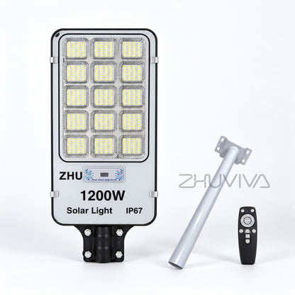 Foco solar LED 1200W IP67 para iluminación exterior