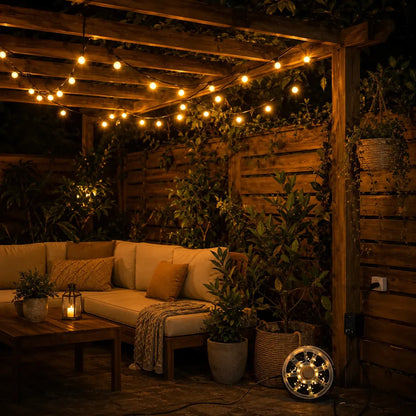 Guirnalda LED 50 m con 240 Luces Cálidas para Exterior