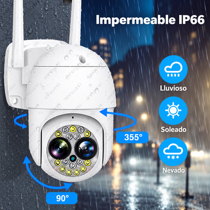 Camara de Seguridad WiFi 4MP Doble Lente PTZ Yoosee