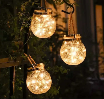 Pack 2 Faroles Solares LED Colgantes para Jardín y Terraza