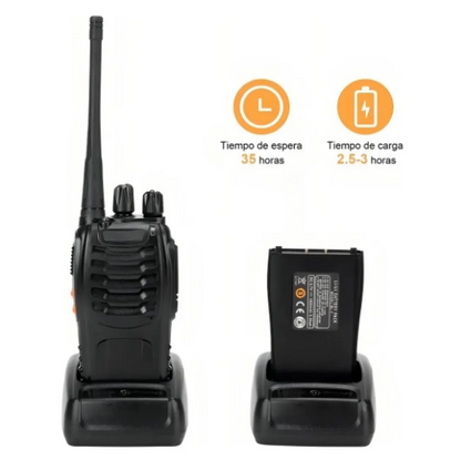 Batería recargable y base de carga para walkie talkie BF-888S