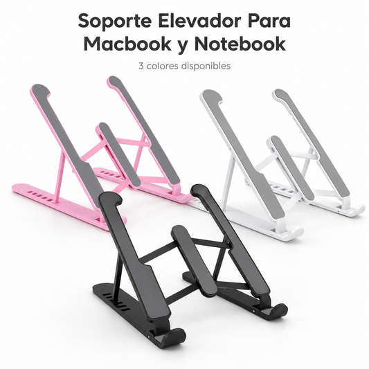Soporte Plegable para Notebook hasta 17" con 5 Niveles