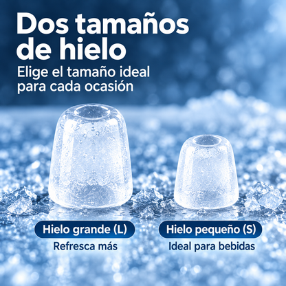 Máquina de Hielo Portátil 85W 12 kg/día con Autolimpieza para Hogar, Cocina, Quincho y Fiestas