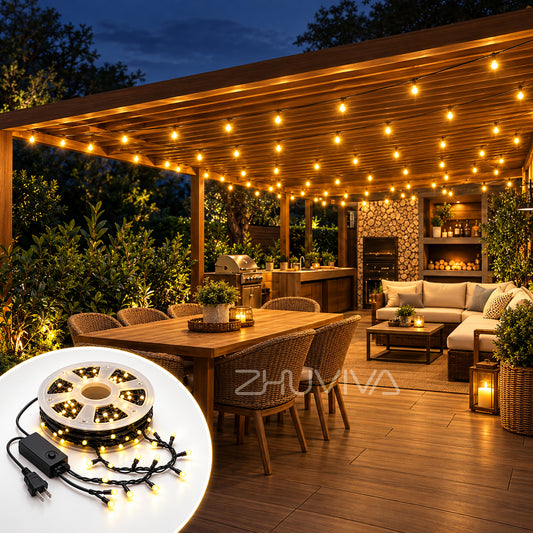 Guirnalda LED 50 m con 240 Luces Cálidas para Exterior