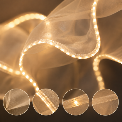 Cortina de Luces LED Tipo Telón 100×70 cm Luz Cálida para Bodas y Eventos