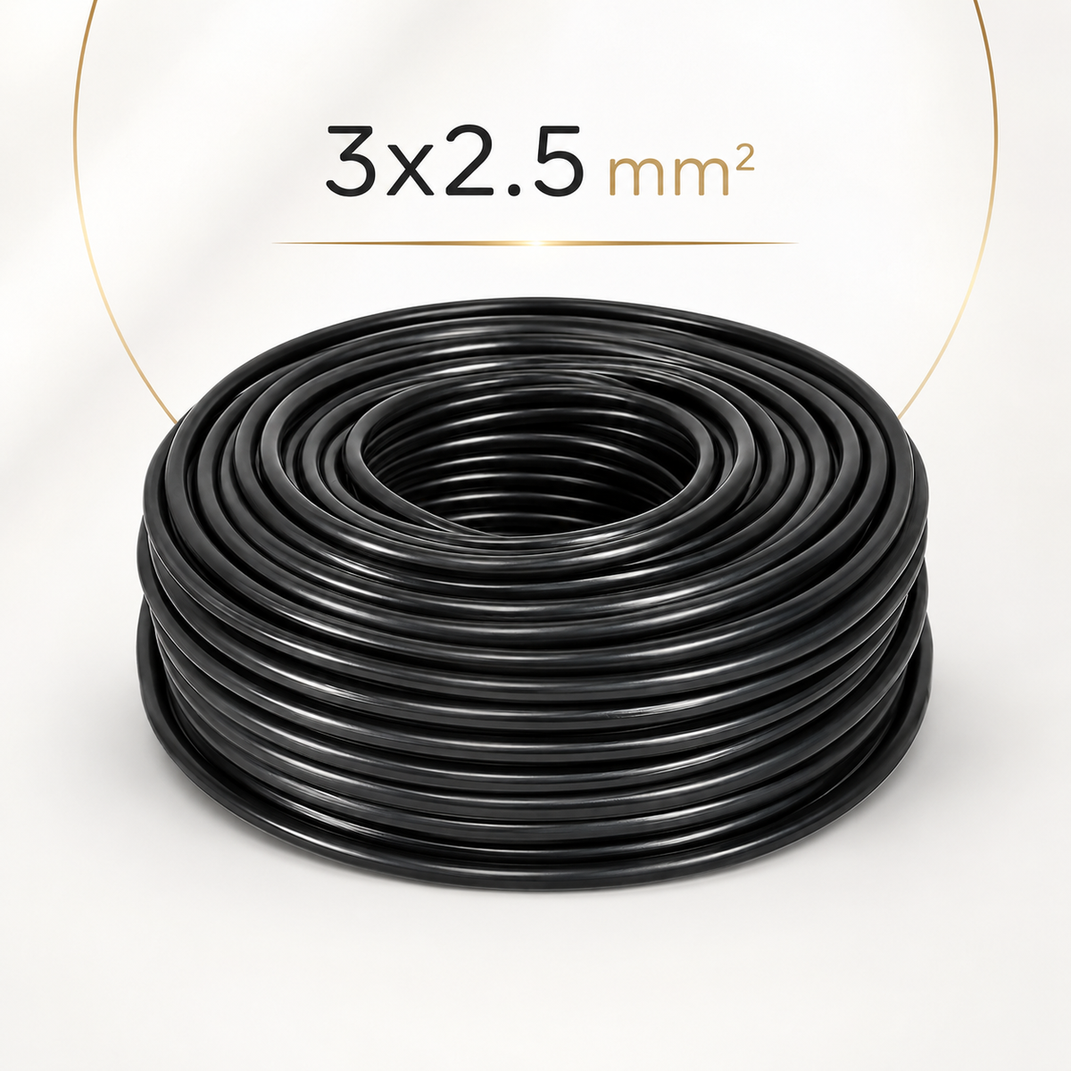 Cable Electrico 3x2.5 mm2 Rollo 100 m para Instalacion