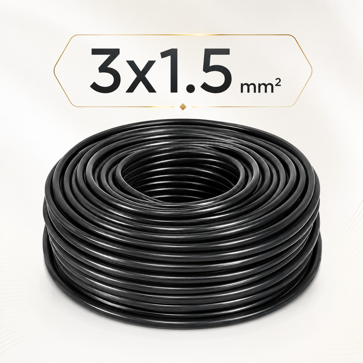 Cable Electrico 3x2.5 mm2 Rollo 100 m para Instalacion