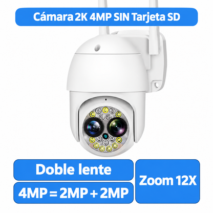 Camara de Seguridad WiFi 4MP Doble Lente PTZ Yoosee