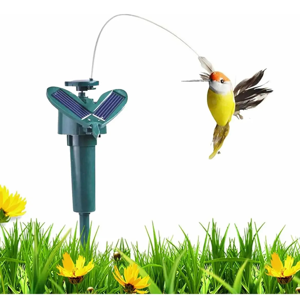 Estaca Solar Decorativa Colibrí Picaflor para Jardín, Maceteros, Patio y Terraza