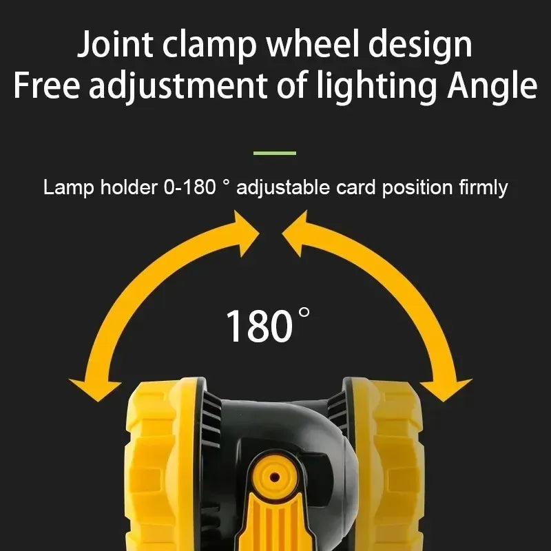 Linterna Farol LED Recargable 2 en 1 USB-C 480 lm con Panel Solar