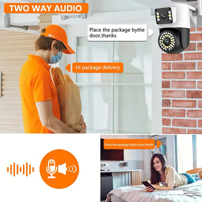 Cámara IP WiFi Domo de Doble Visión - Aplicación Yoosee