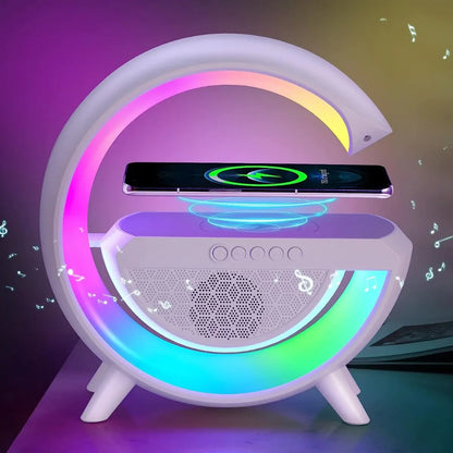 Lámpara De Mesa Con Altavoz Bluetooth Luz Inteligente Color