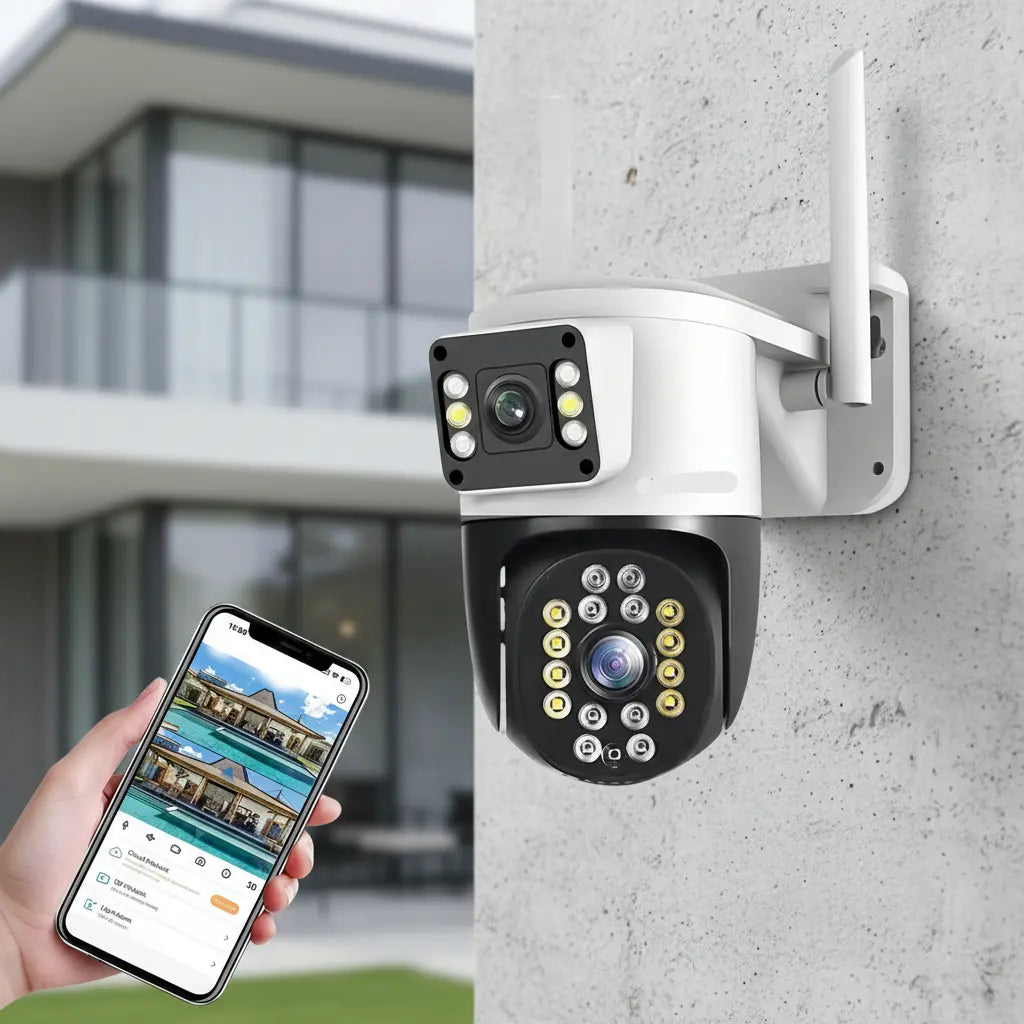 Cámara IP WiFi Domo de Doble Visión - Aplicación Yoosee