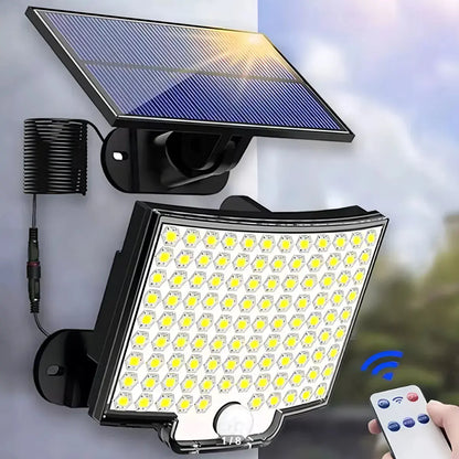 Lámpara Solar Led Sensor Movimiento Exterior 106 Led