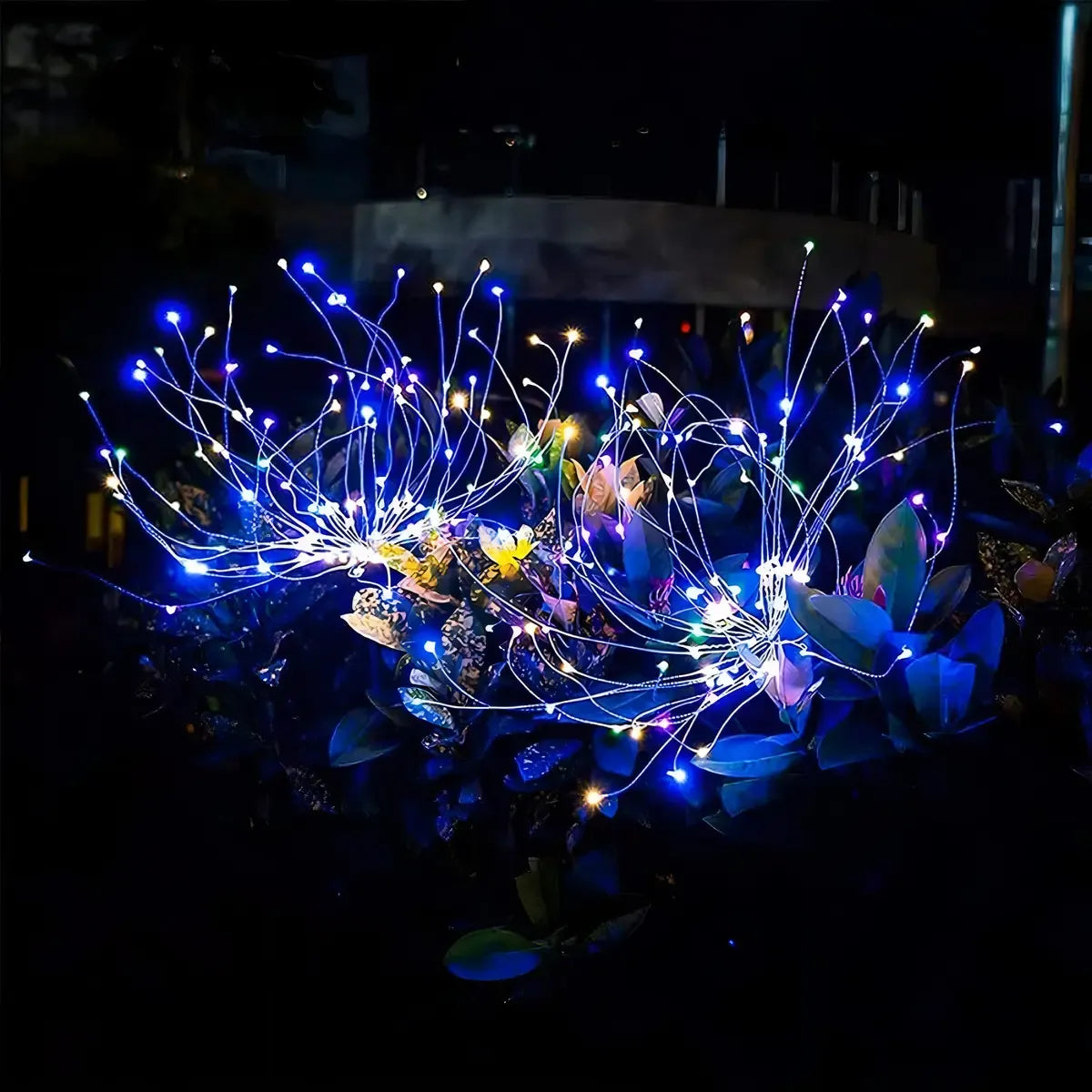 Pack 6 Luces Solares LED Fuego Artificial para Jardín y Navidad