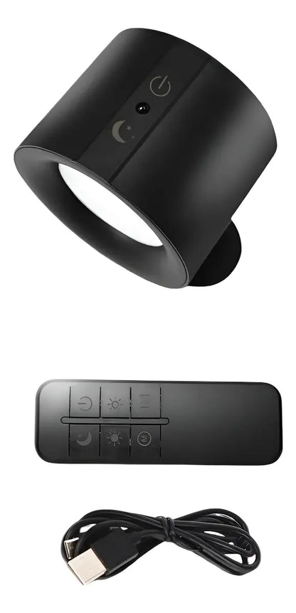 Aplique De Pared Recargable Con Doble Foco Y Control