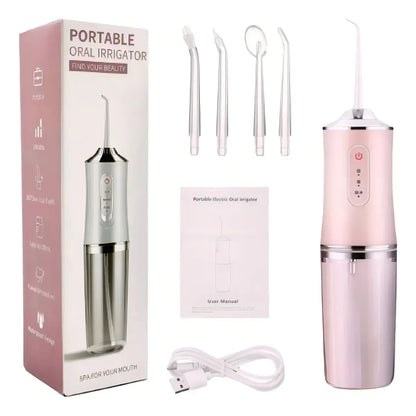 Irrigador bucal recargable 5V 3.5W con boquillas intercambiables