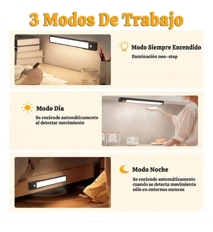 Luz Led 30cm Sensor Movimiento Para Clóset Y Armario