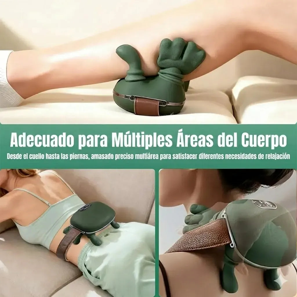 Masajeador Cuello Hombros Calor Terapéutico Portátil