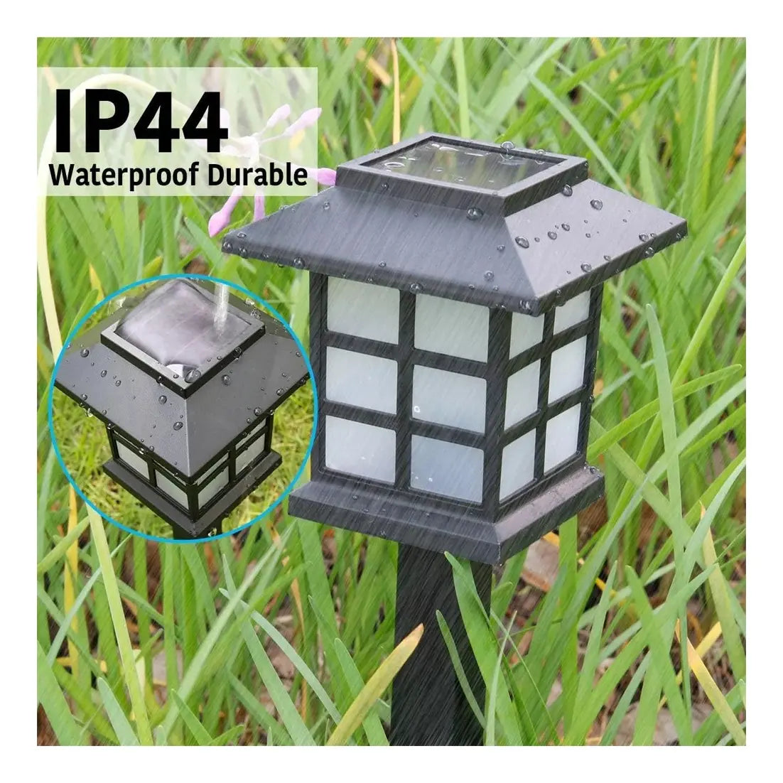 Pack 6 Lámparas Solares Farol Led Estaca Para Jardín Patio