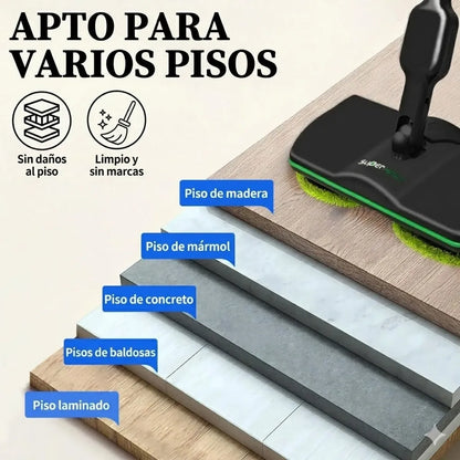 Mopa Eléctrica Giratoria Supermaid Limpia Y Pule Pisos
