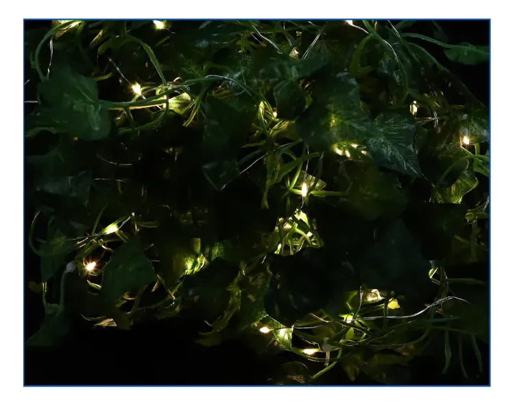 Guirnalda Enredadera Artificial Con Luces Solares Led