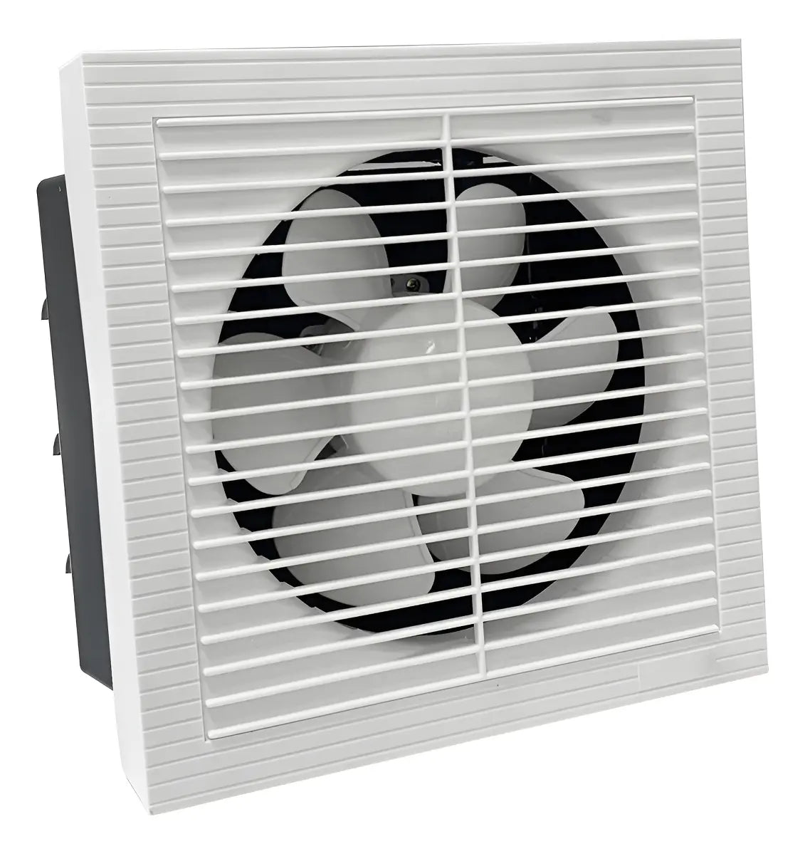 Extractor de aire bidireccional blanco de 12 pulgadas con rejilla frontal