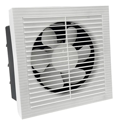 Extractor de aire bidireccional blanco de 12 pulgadas con rejilla frontal