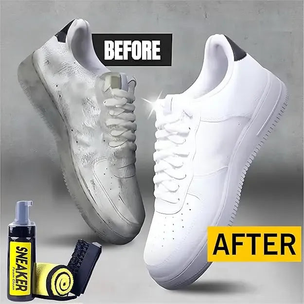 Kit Limpieza Zapatillas 4 En 1 Espuma Cepillos Brillo