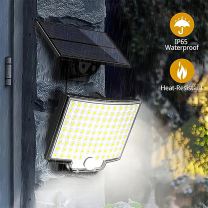 Lámpara Solar Led Sensor Movimiento Exterior 106 Led