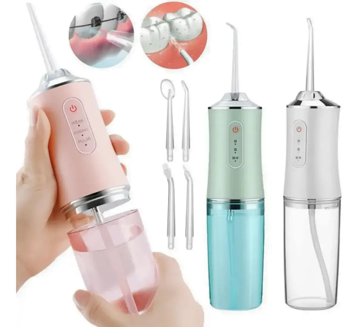 Irrigador dental portátil compacto para casa oficina y viaje