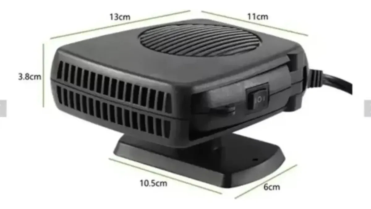 Calefactor Portátil para Auto 12 V 200 W Desempañador