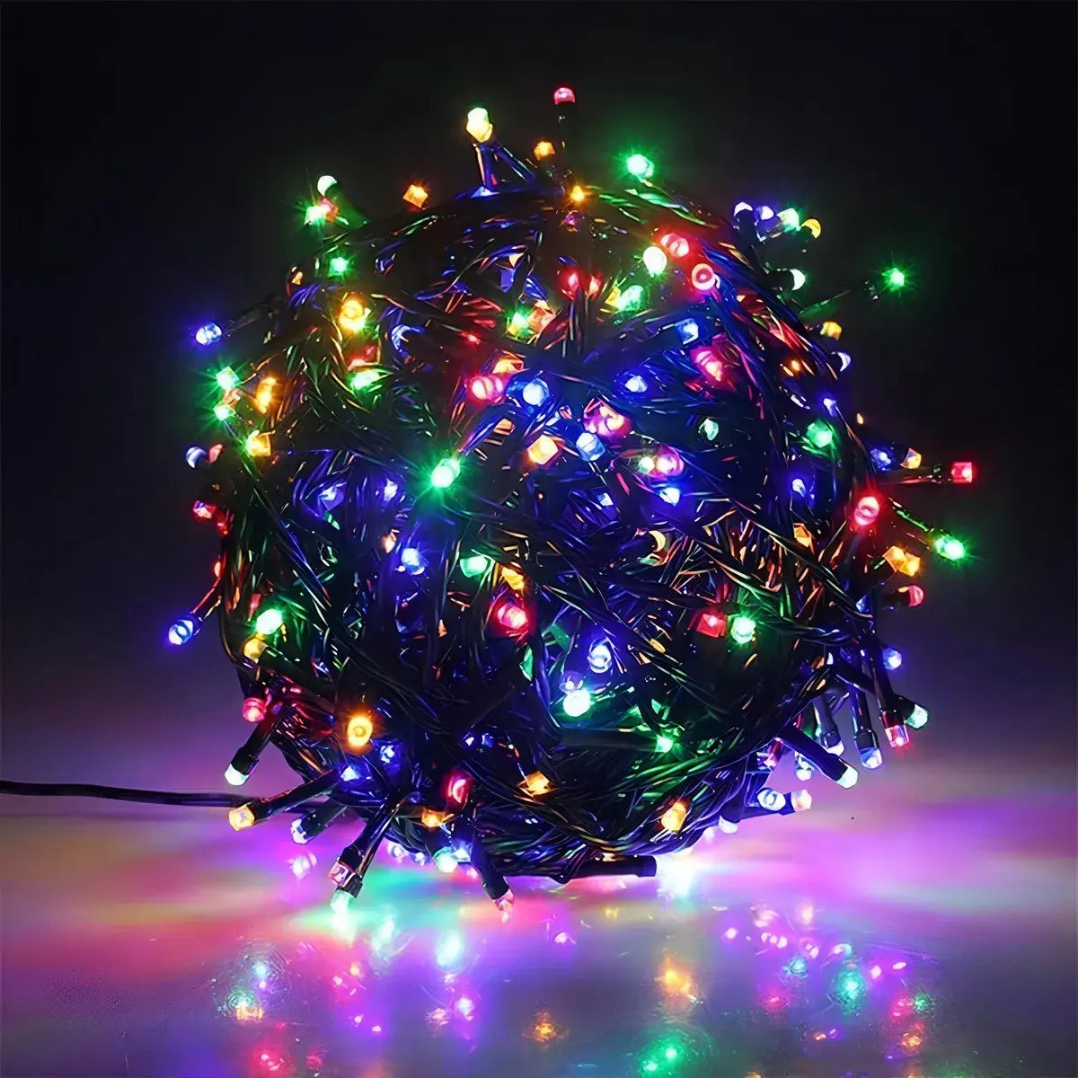Pack 2 Guirnaldas Solares Navideñas 10m 100 LED para Árbol, Jardín y Terraza