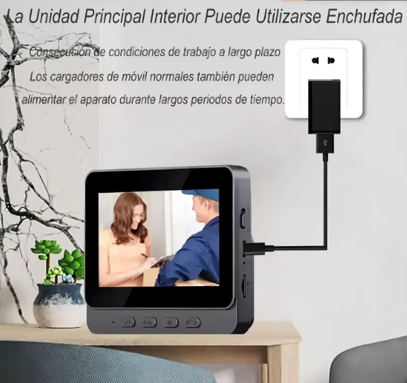 Timbre Visual 1080p Cámara Hd Y Pantalla 4.3 Pulgadas