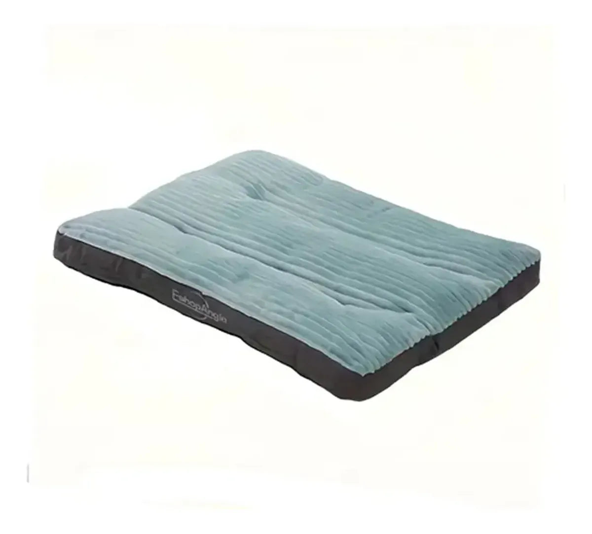 Colchón para perro rectangular suave de tela cotelé color verde