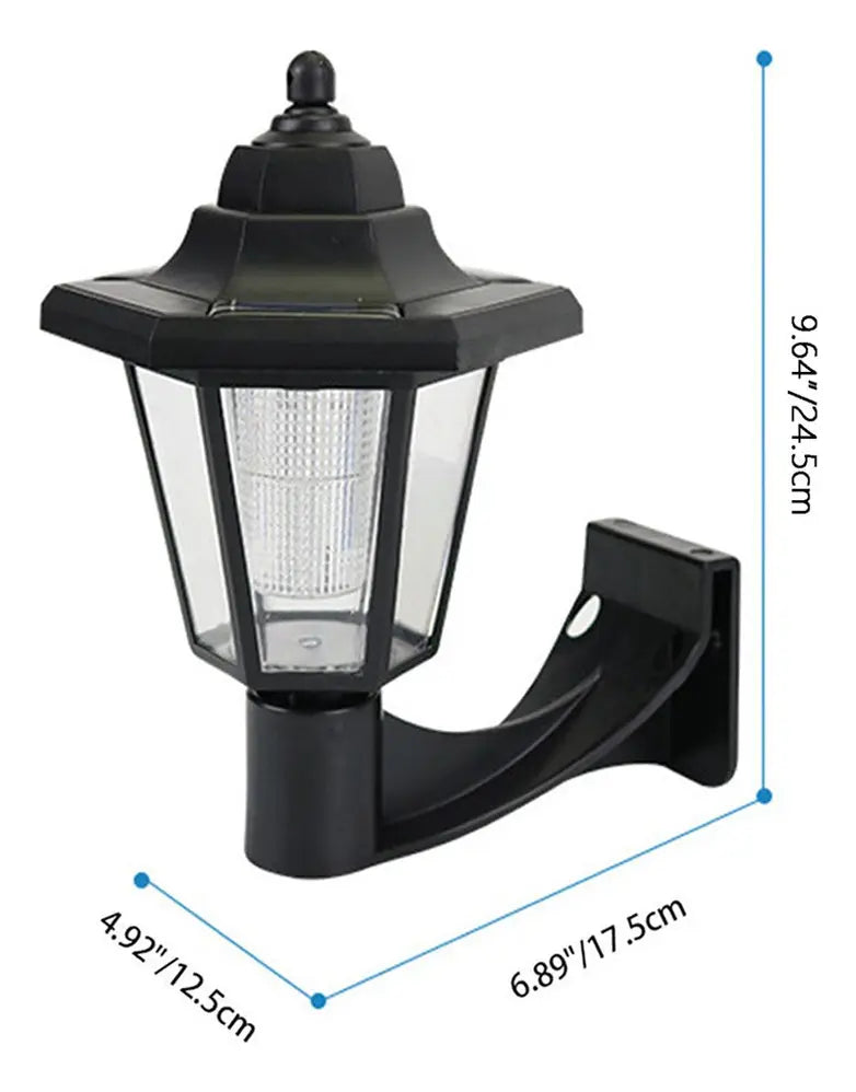 Pack 2 Faroles Solares LED de Pared 6000K para Jardín