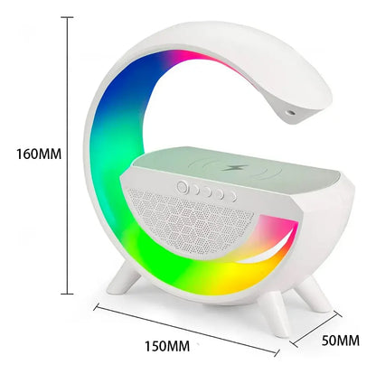 Lámpara De Mesa Con Altavoz Bluetooth Luz Inteligente Color