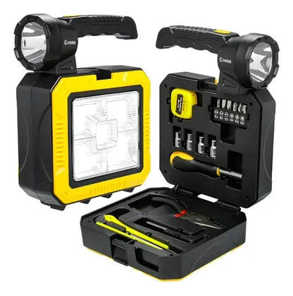 Linterna Solar Recargable 1000 lm con Kit de Herramientas USB