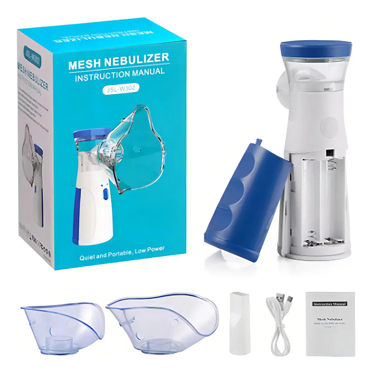Nebulizador Inhalador Portatil Mesh Recargable Niño Adulto