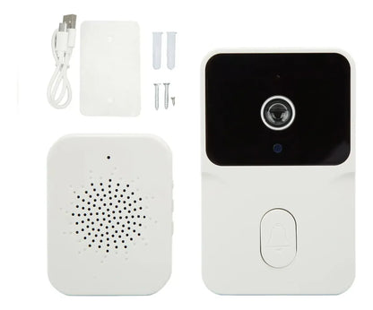 Timbre Inteligente WiFi Tuya con Cámara, Audio Bidireccional y Visión Nocturna para Casa, Departamento y Oficina