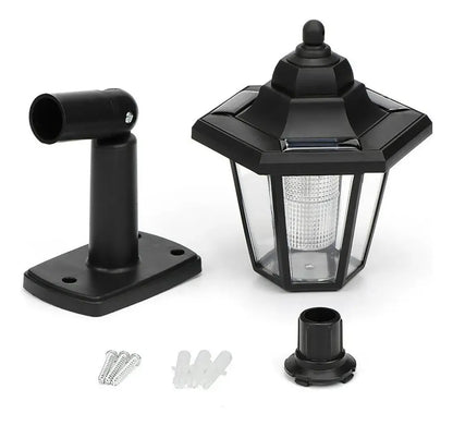 Pack 2 Faroles Solares LED de Pared 6000K para Jardín